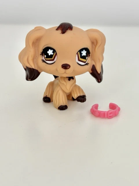 LPS #672 B LITTLEST PETSHOP ORIGINAL AUTHENTIQUE CHIEN EPAGNEUL DOG SPANIEL