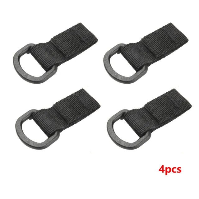 4pcs Tactical Molle Webbing Belt Hanging Buckle Keychain Hook for Backpack Vest