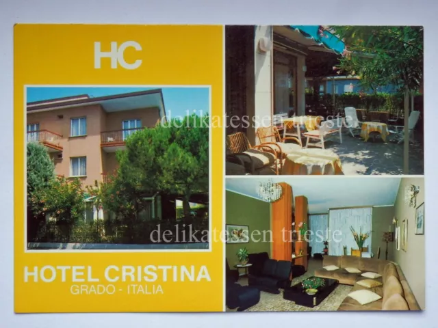 GRADO Gorizia Hotel Cristina HC vedutine vecchia cartolina