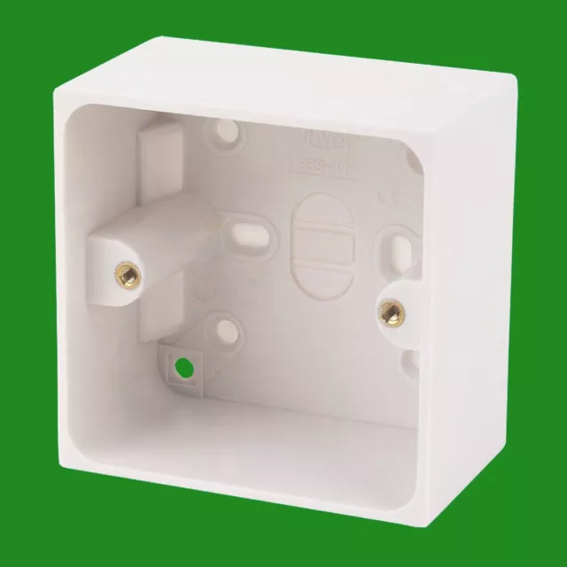 51mm 1 Gang Plastique Blanc Boîtier Arrière Électrique Prise Murale