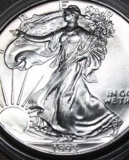 Amerika-Usa 1 Dollar 1993 Argent 1 Pouces " Argenté Eagle " Liberty #F5561 2