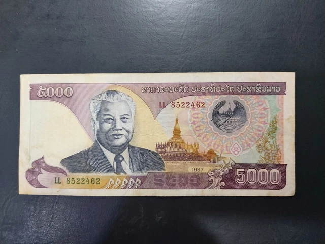 Laos 5000 Kip, 1997, VF