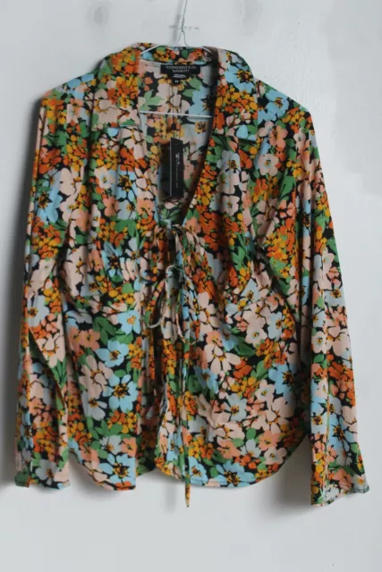 Wednesdays Girl Maternity Floral Blouse - Size 12 (v-w2) NEW