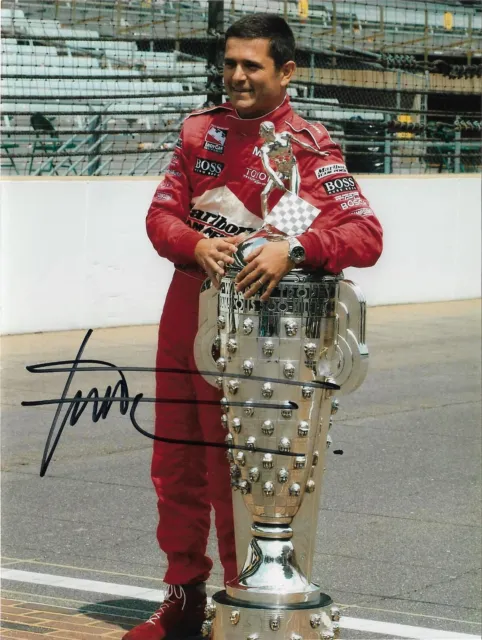 Gil De Ferran 2003 vincitore Indy Indianapolis 500 foto firmata autografo Penske