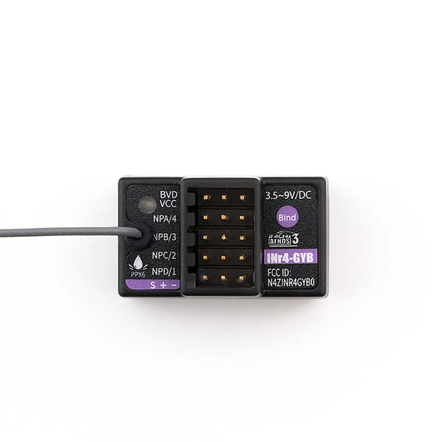 CHICHIYANG Receptor de largo alcance 2.4G 6CH con enchufe de unión para transmisor Spektrum AR6100 Dx5e Dx6i Dx7