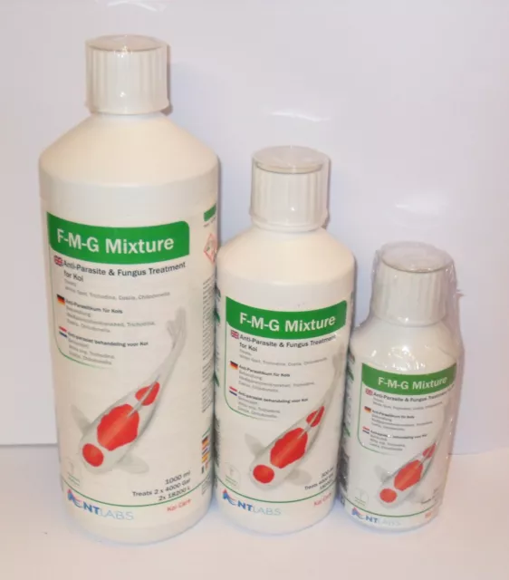 NT Labs Fmg Mélange Anti-parasite & Fungus 250ml 500ml 1000ml Koï Pond