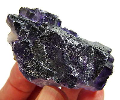 Natural Purple Fluorite Cube Specimen Mexico 54 grams Natural Display 2