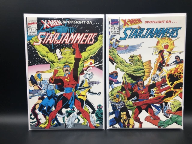 X-Men Spotlight On Starjammers 1 2 Marvel 1990 Set Series Run Lot 1-2 Nice Set