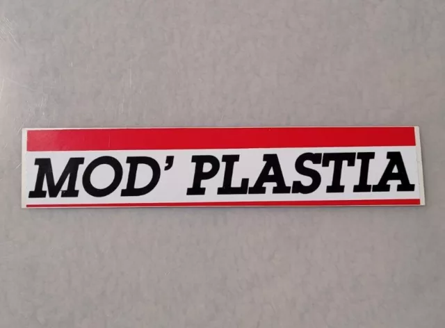 Vintage Autocollant Sticker MOD'PLASTIA 14,5 cm Siège Baquet