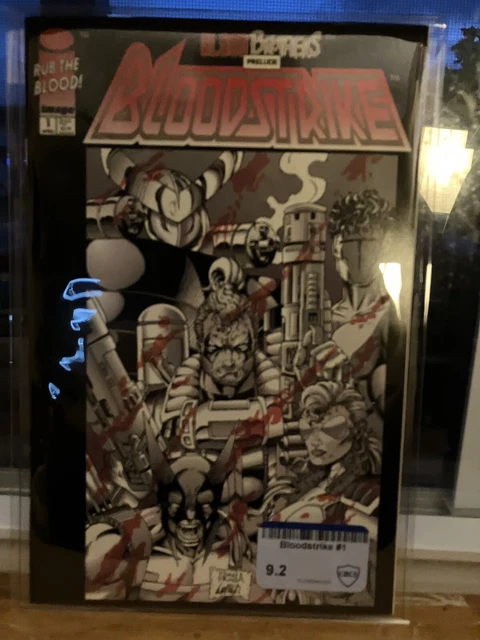 BLOODSTRIKE # 1 CBCS 9.2 White Pages 1993 Comic Book ROB LIEFELD iMage COMICS