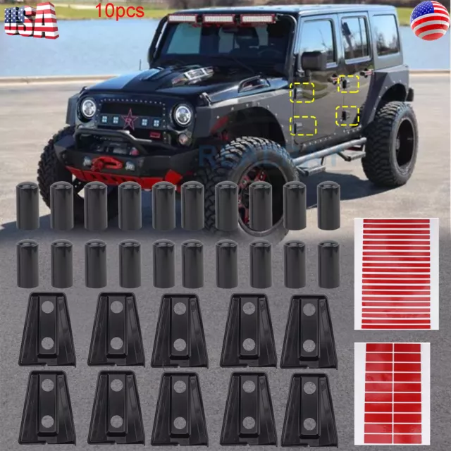 Hood & Door Hinge Cover for 2007-2018 Jeep Wrangler JK JKU Exterior Accessories