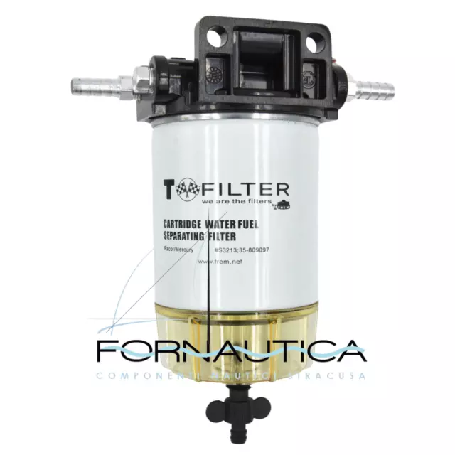 Filtro Separatore Decantatore Acqua/Carburante Completo Per Fuoribordo