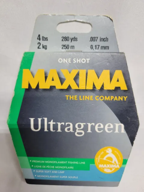 One Shot Maxima Ultragreen The Line Company 4lbs Fishing Line -New✅️