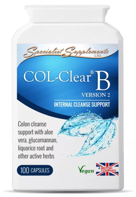 COL-Clear B (v2) x 100 Veg-Caps; Internal Cleanse Support Specialist Supplements 2