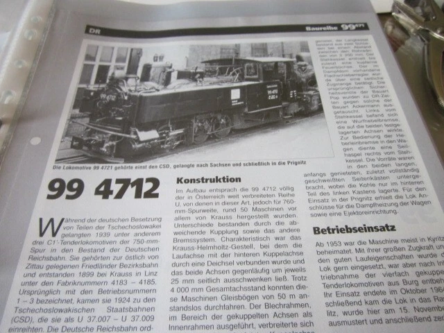 Sammellexikon Eisenbahn Schmalspur Dampfloks Baureihe 99 4712 Und 99 Sammellexikon Eisenbahn Schmalspur Dampfloks Baureihe 99 4712 Und 99