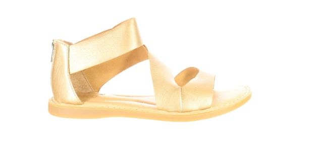 Born Womens Irie Gold Ankle Strap Sandals Size 8 (7220695)