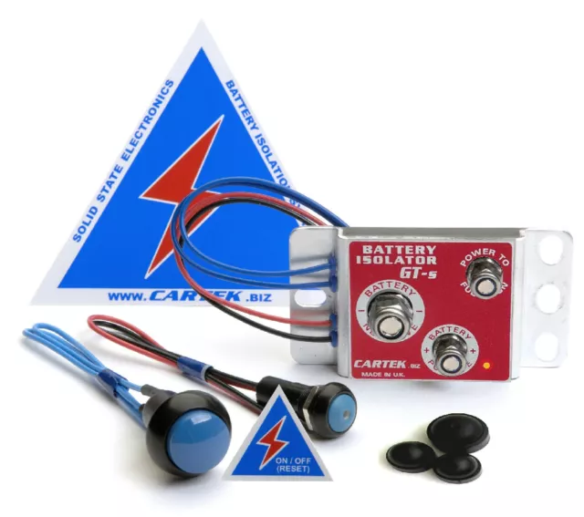 Kit de aislamiento de batería CARTEK Motorsport GT azul extendido Button R R32 VR6 S3 RS3 TTRS