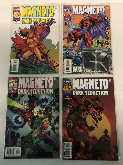 Magneto Dark Seduction (2000) #1-4  + Bonus Cards (VF/NM) Complete Set ~ Marvel