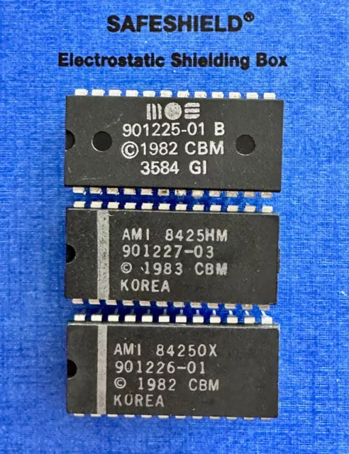 2 x Character ROM & 1 x Kernal ROM Chip IC für Commodore C64 / SX64 MOS/CBM