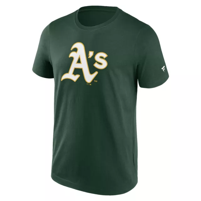 T-shirt MLB Oakland Athletics A's logo primario squadra grafica baseball verde