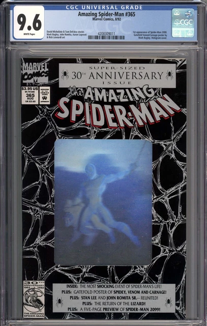 Amazing Spider-Man #365 CGC 9.6 NM+ 1st Appearance of Spider-Man 2099 WHITE
