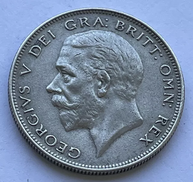 1935 George V , 0.5 Silver Half Crown Coin