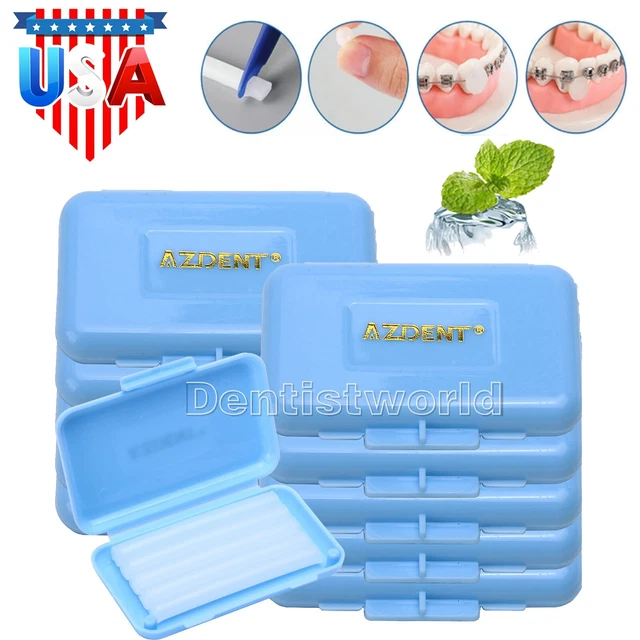 200Box Dental Orthodontic Relief Waxes Blue-Mint Scent For Braces Gum Irritation