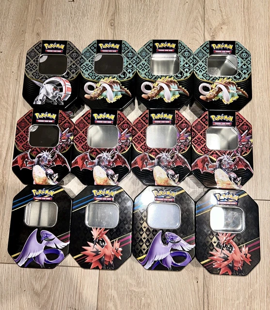 LOT DE 12 Pokebox Pokémon Vide Dracaufeu et autre - Boîte Métallique ...