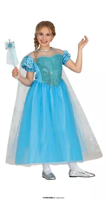 Costume principessa del ghiaccio regina delle nevi bambina - Karabu srls