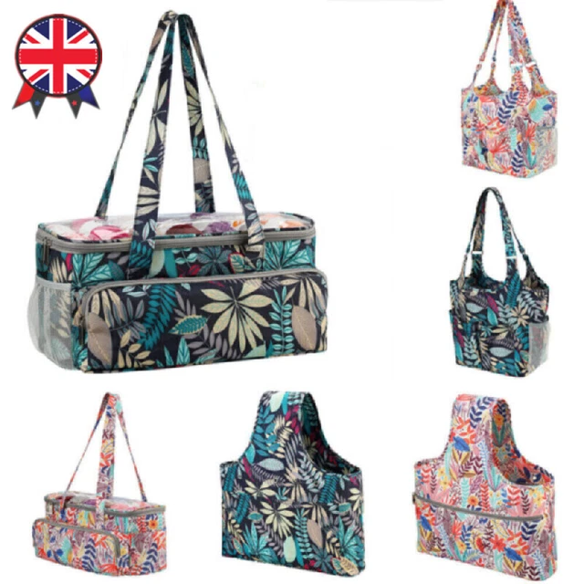 Knitting Yarn Storage Bag Case Crochet Hooks Thread Sewing Kits Organizer Bag UK