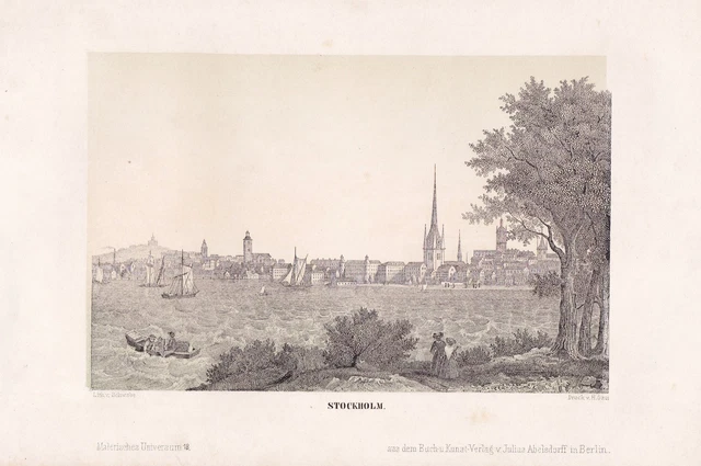 ROM Roma Rome Italia Italta Aspecto Litografía Litio Osti Schwabe 1850