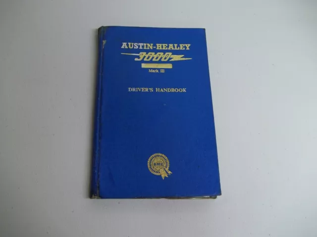 Austin Healey 3000 Mark III Drivers Handbook