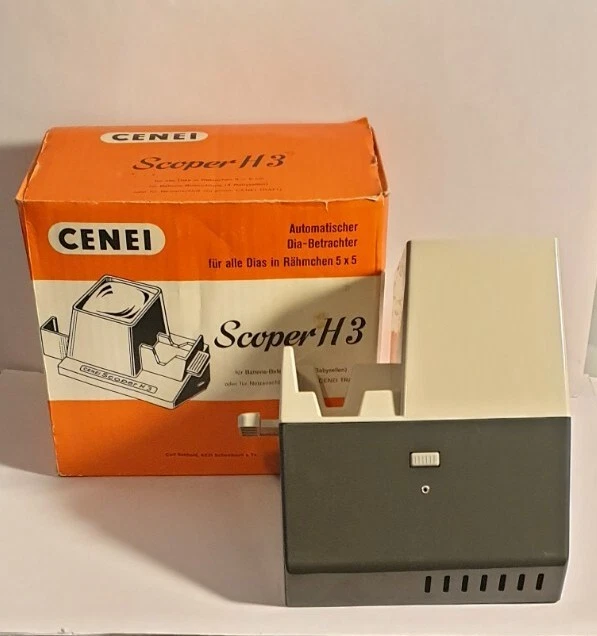 CENEI SCOPER H3 Vintage Slide Viewer Made in West Germany 1970's + Box ...