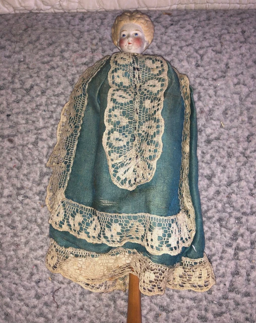 Poupée Marotte Ancienne - Tête En Biscuit Allemande - Hauteur 34 Cm