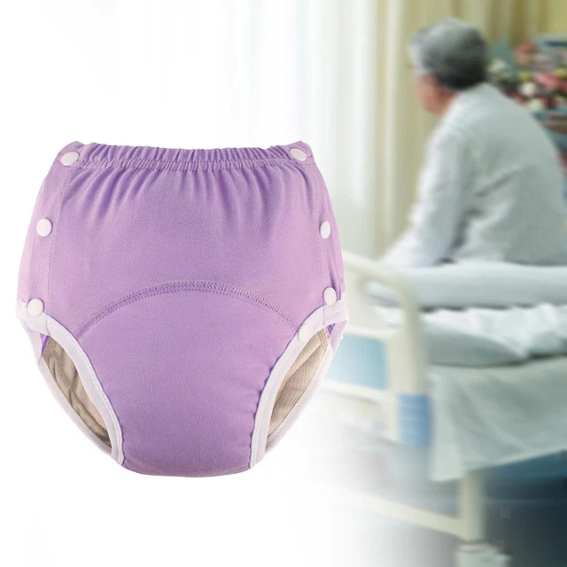 Wiederverwendbare Stoffwindeln für Erwachsene Wickel Inkontinenzhose schnell zu beweisen lila