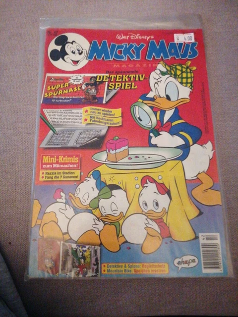 Micky Maus Walt Disney Nr. 42/1994 Zustand Z1 Mit Allen Beilagen. Sammlerstück.