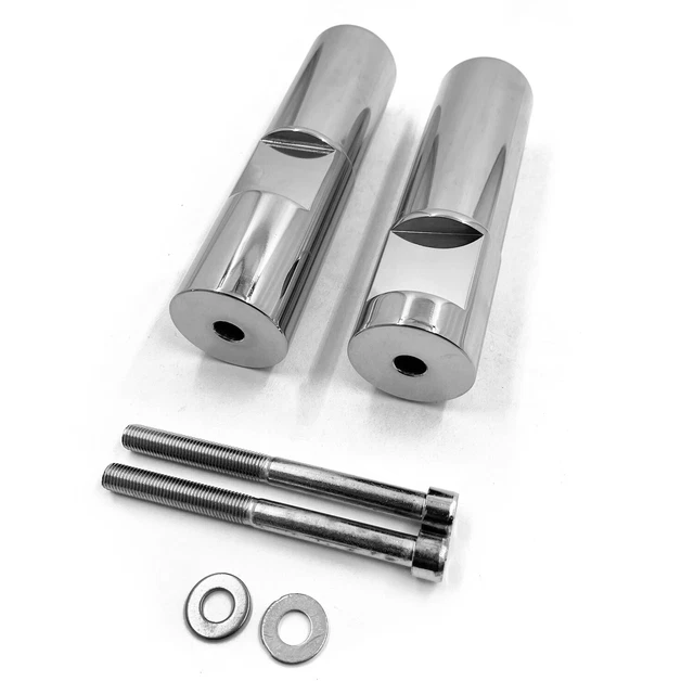 Chrome Frame Slider Crash Protector Aluminum For 2006-2008 Kawasaki ZX14 / ZX14R