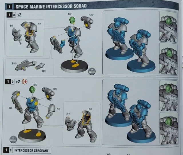 First Two Completed Space Marines -- Primaris Intercessors From The - Foto 3