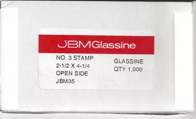 JBM #3 Glassine Envelopes 2-1/2" x 4-1/4" FREE U.S. SHIPPING Box of 1000