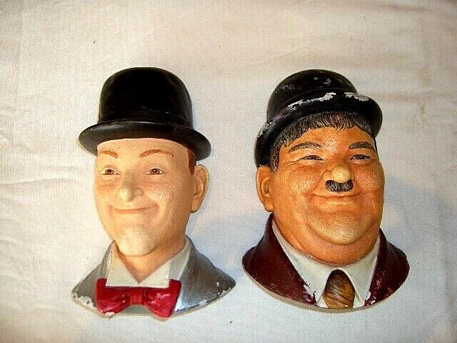 その他 Vintage/Laurel & Hardy MADE IN England Laurel & Hardy Vintage Set 4.5” Resin Figurines by K's
