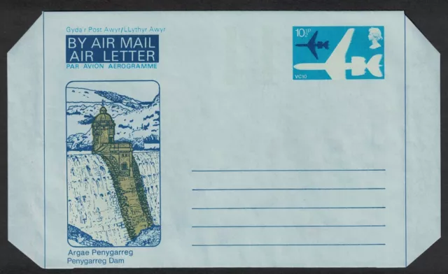 GREAT BRITAIN Air Mail Letter / Aerogramme - 10 1/2P, Unused "E" X3