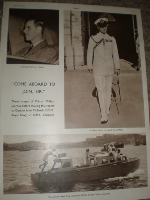 Photo article Prince Philip 1949 ref K