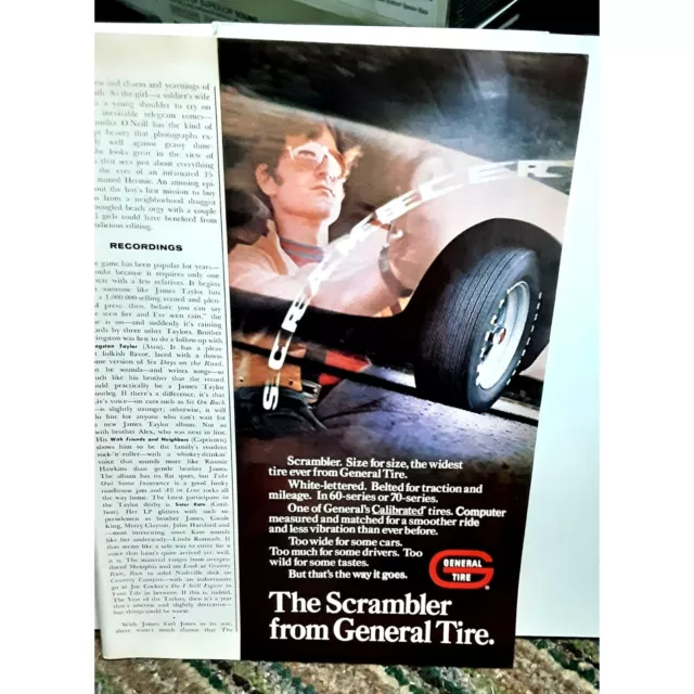 Vintage 1971 General Tire Scrambler Original Ad empherma