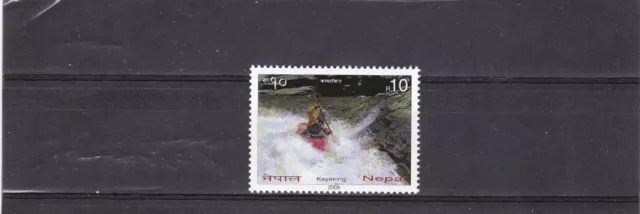 Nepal mnh set Kayaking, sports 2009