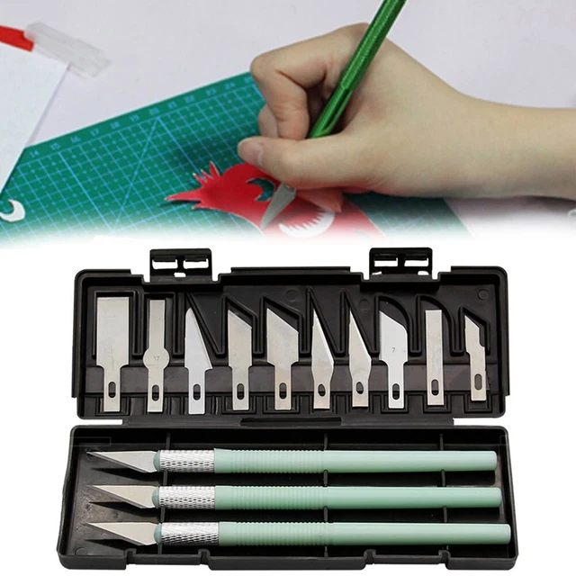 1 Set Art Carving Cutter With Box Paper Sticker Cutter Wood Carving Blade/parts.