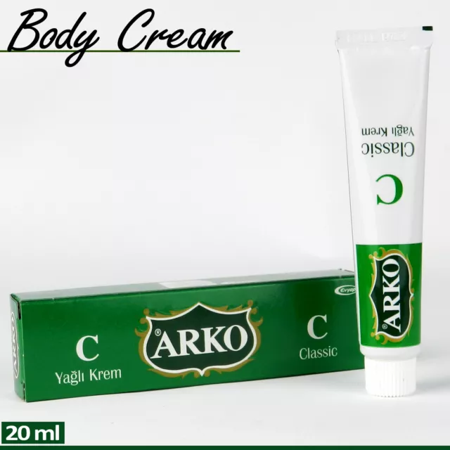 Arko After Shave Heal Moisturising Intensive Care Cream Hand & Body Lotion 20ml