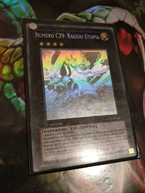 NUMERO C39 RAGGIO UTOPIA in italiano YU-GI-OH rara GHOST ORIGINALE KONAMI NUMERO C39 RAGGIO UTOPIA in italiano YU-GI-OH rara GHOST ORIGINALE KONAMI