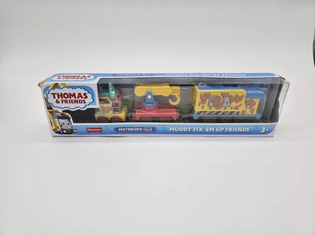 Fisher Price Thomas and Friends Muddy Fix Em Up Friends Motorized Train NEW