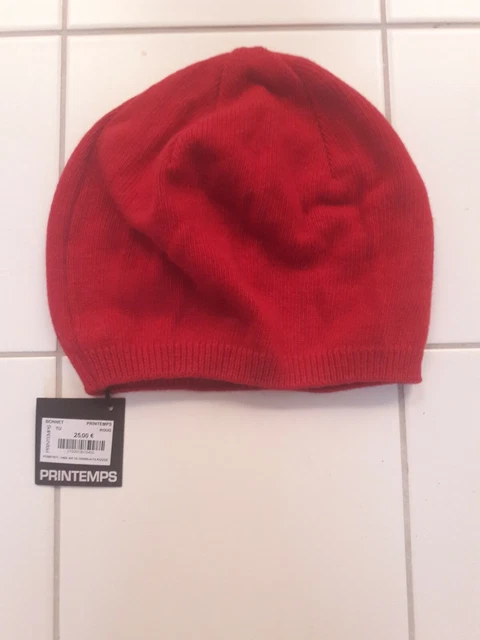 Bonnet Collection Printemps - 5% Cachemire, 5% Angora - Neuf Avec étiquettes