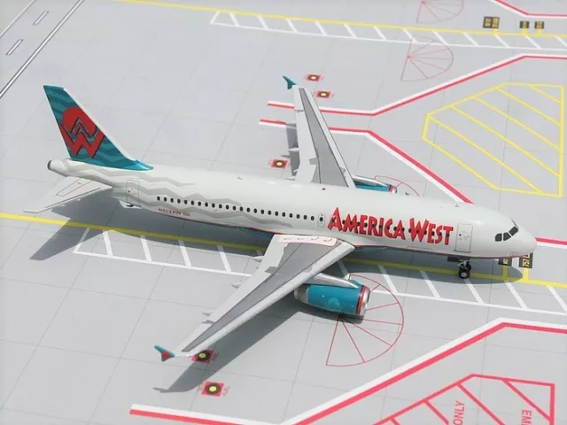 Gemini Jets G2AWE021 America West Airlines A320-200 N628AW Diecast 1/200 Model